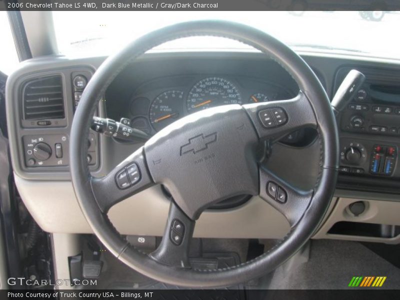 Dark Blue Metallic / Gray/Dark Charcoal 2006 Chevrolet Tahoe LS 4WD
