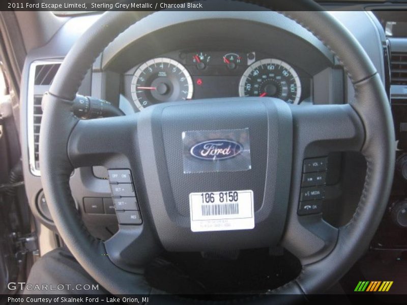 Sterling Grey Metallic / Charcoal Black 2011 Ford Escape Limited
