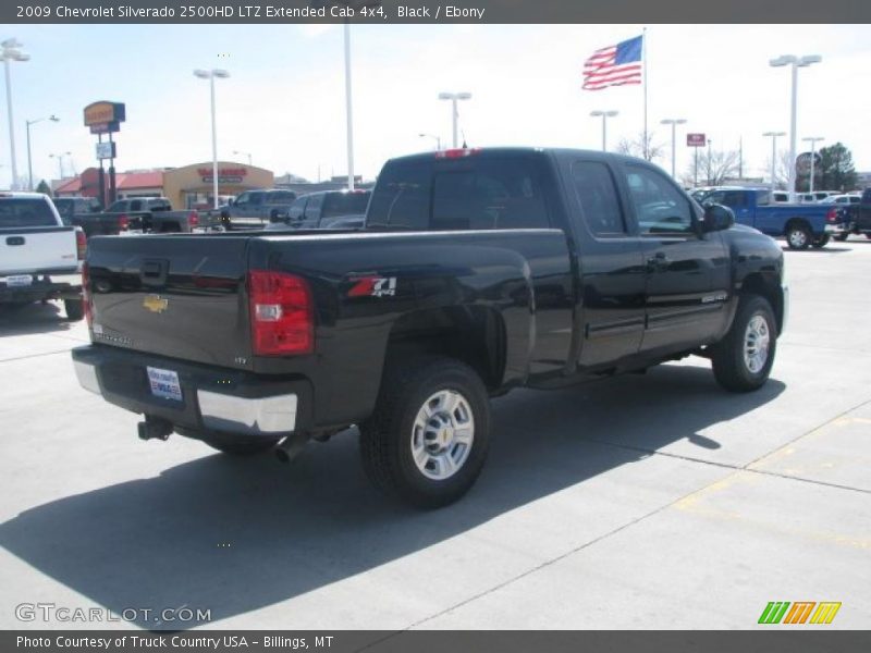 Black / Ebony 2009 Chevrolet Silverado 2500HD LTZ Extended Cab 4x4