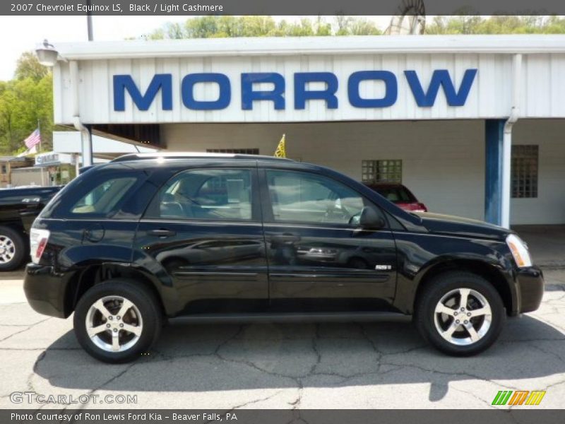 Black / Light Cashmere 2007 Chevrolet Equinox LS