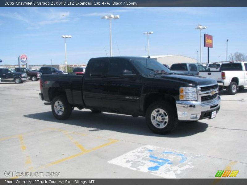 Black / Ebony 2009 Chevrolet Silverado 2500HD LTZ Extended Cab 4x4