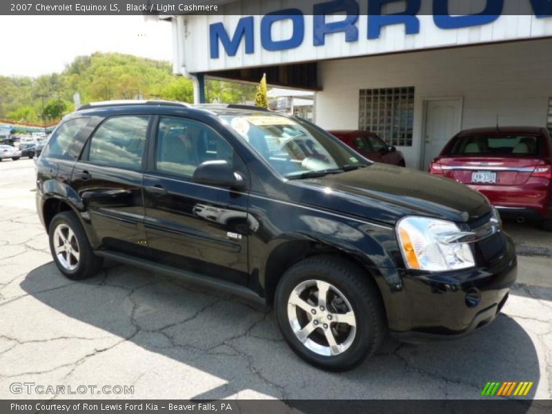 Black / Light Cashmere 2007 Chevrolet Equinox LS