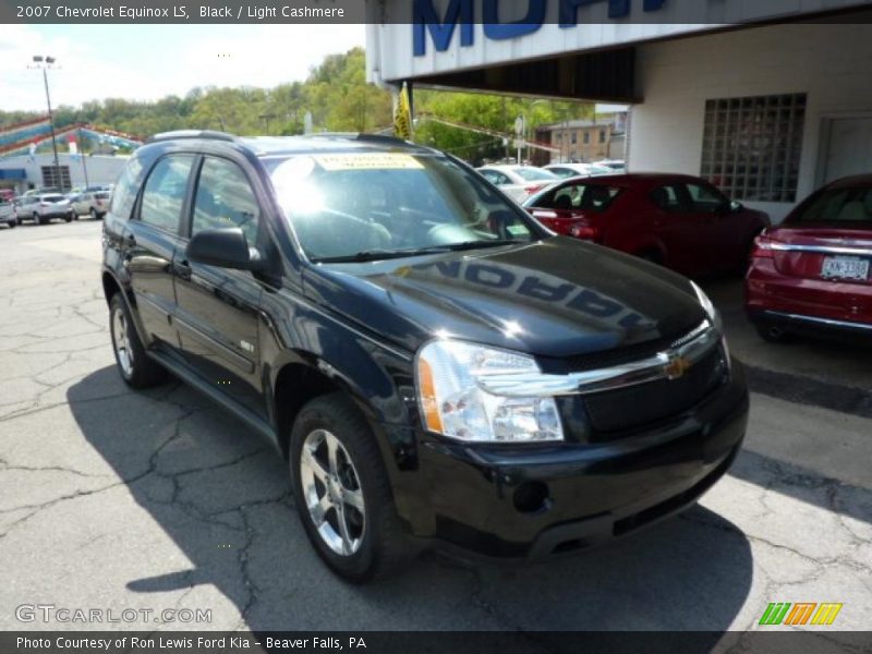 Black / Light Cashmere 2007 Chevrolet Equinox LS