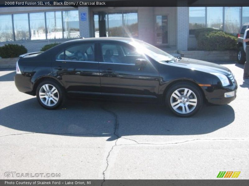 Black Ebony / Charcoal Black 2008 Ford Fusion SEL V6