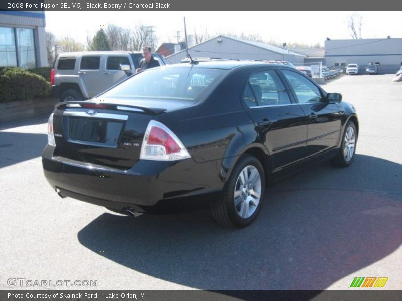 Black Ebony / Charcoal Black 2008 Ford Fusion SEL V6