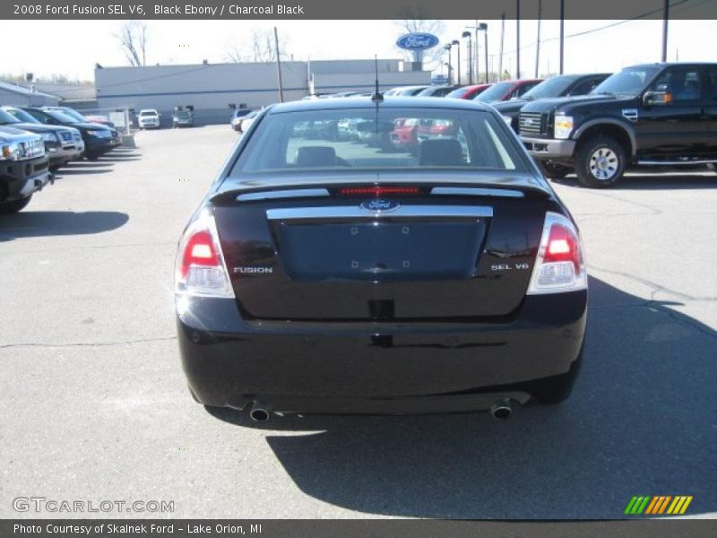 Black Ebony / Charcoal Black 2008 Ford Fusion SEL V6