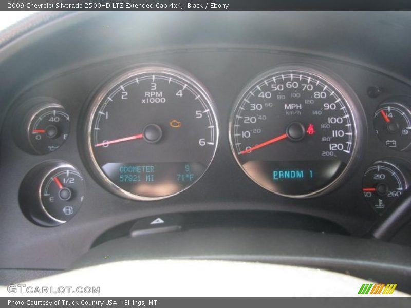Black / Ebony 2009 Chevrolet Silverado 2500HD LTZ Extended Cab 4x4
