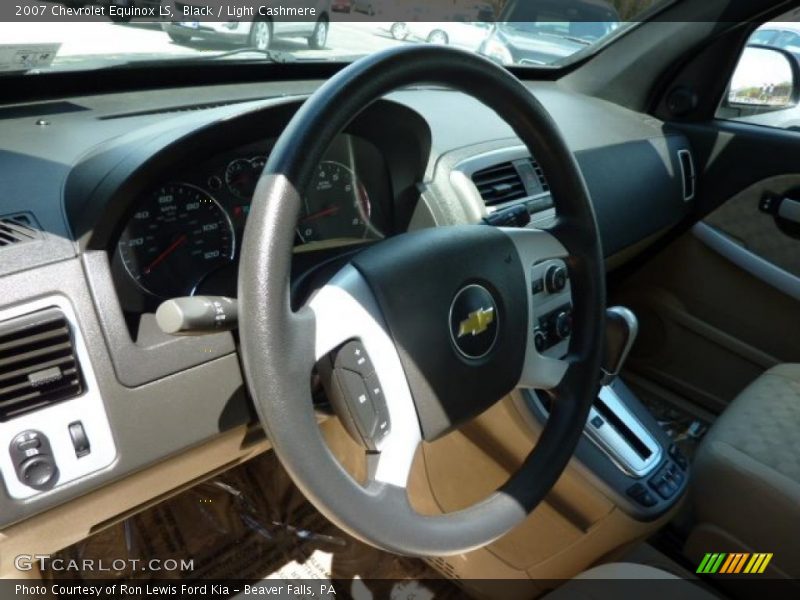 Black / Light Cashmere 2007 Chevrolet Equinox LS