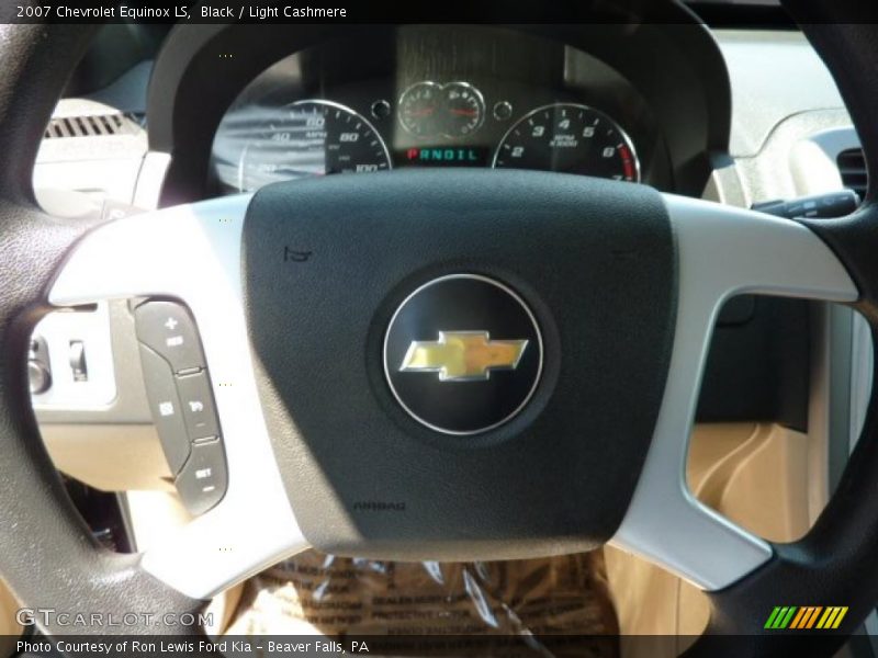 Black / Light Cashmere 2007 Chevrolet Equinox LS