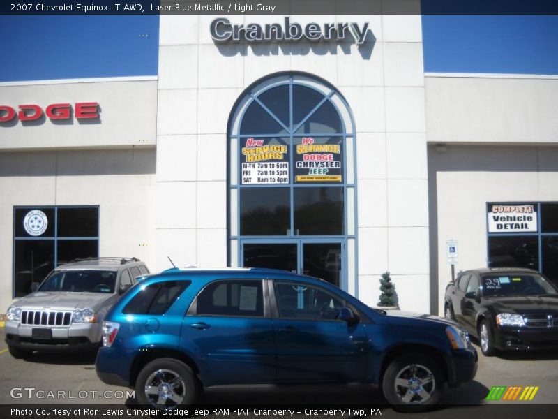 Laser Blue Metallic / Light Gray 2007 Chevrolet Equinox LT AWD