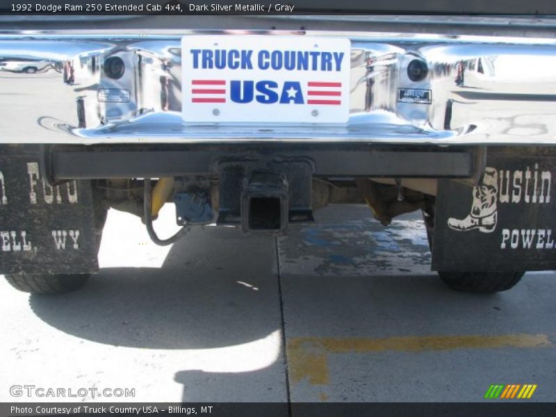 Dark Silver Metallic / Gray 1992 Dodge Ram 250 Extended Cab 4x4