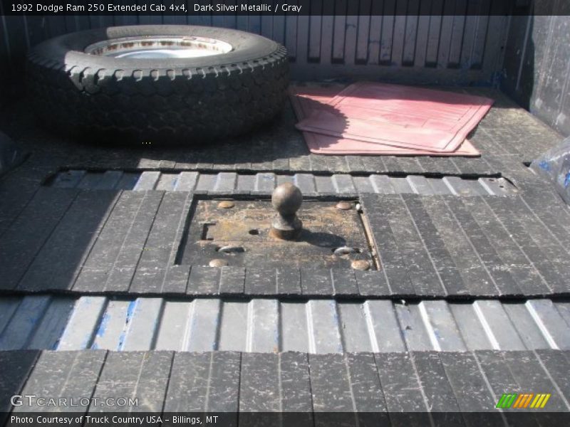 Dark Silver Metallic / Gray 1992 Dodge Ram 250 Extended Cab 4x4