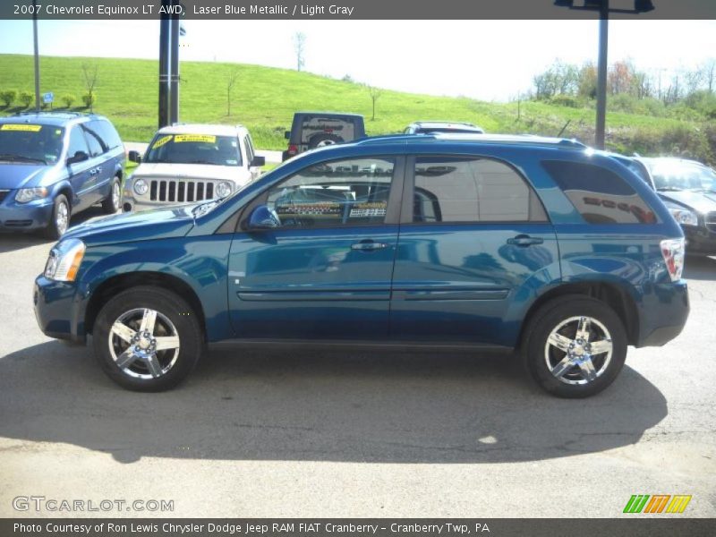 Laser Blue Metallic / Light Gray 2007 Chevrolet Equinox LT AWD