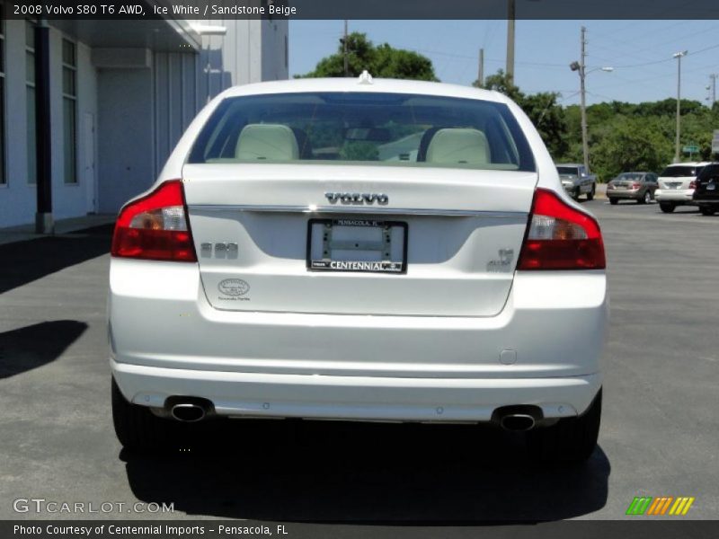 Ice White / Sandstone Beige 2008 Volvo S80 T6 AWD
