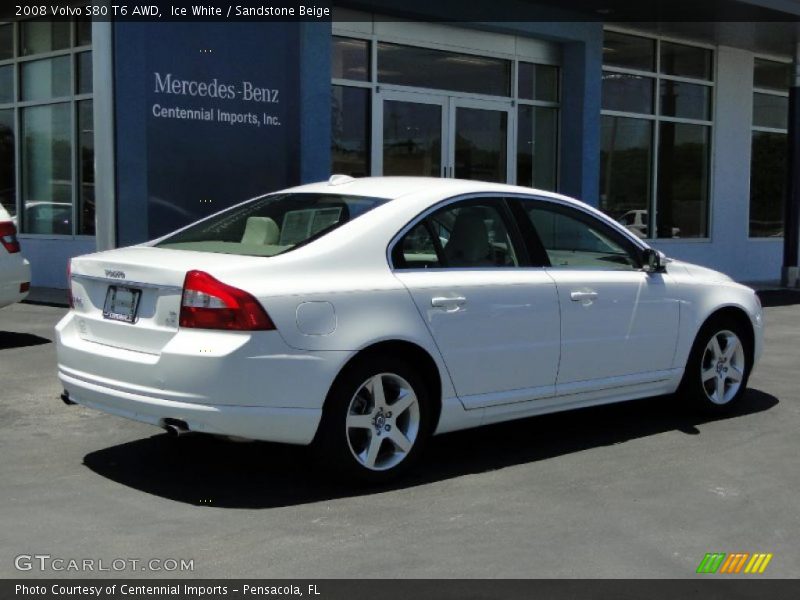 Ice White / Sandstone Beige 2008 Volvo S80 T6 AWD
