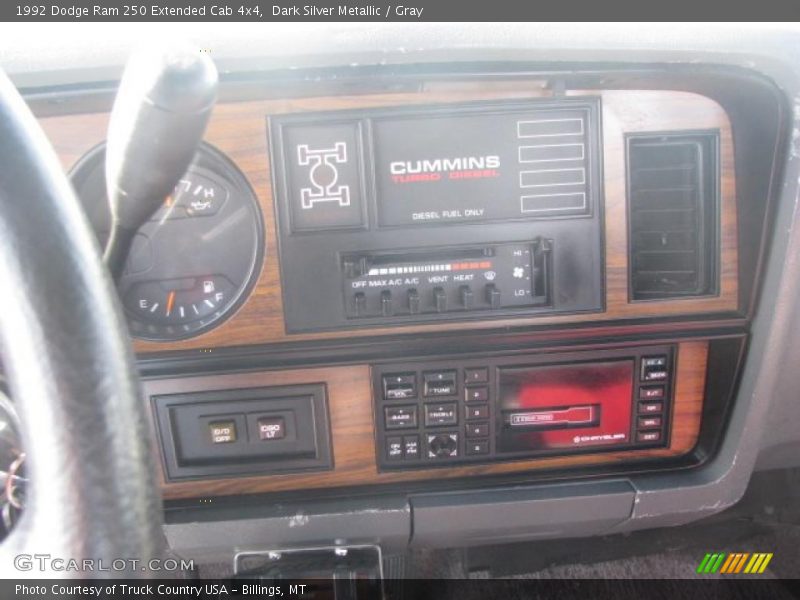 Controls of 1992 Ram 250 Extended Cab 4x4