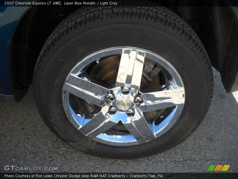 Laser Blue Metallic / Light Gray 2007 Chevrolet Equinox LT AWD
