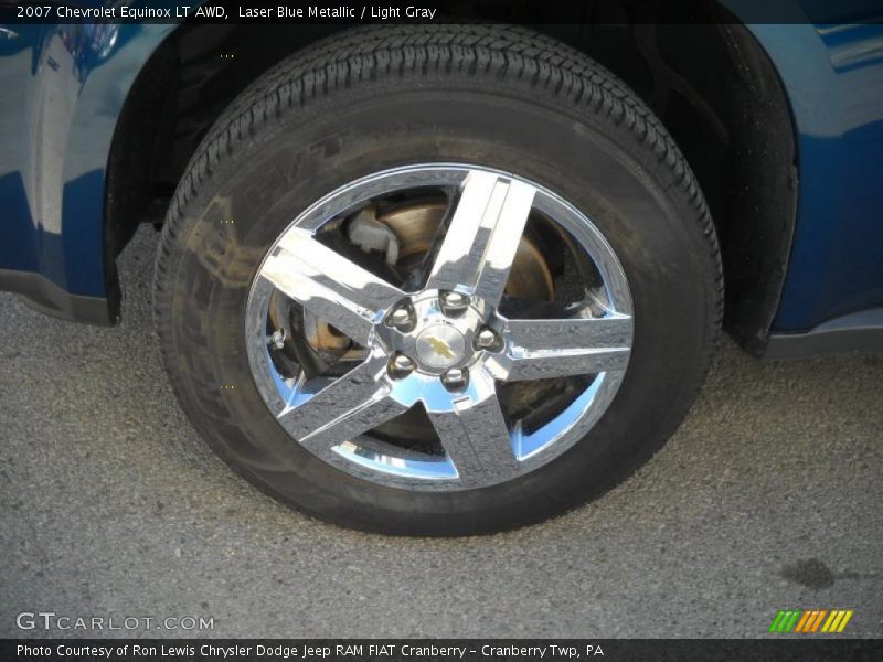 Laser Blue Metallic / Light Gray 2007 Chevrolet Equinox LT AWD