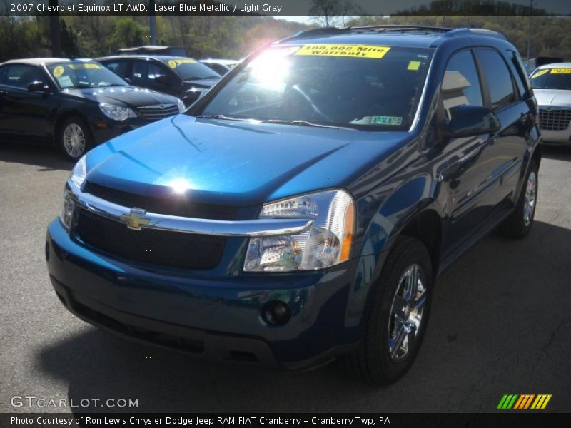 Laser Blue Metallic / Light Gray 2007 Chevrolet Equinox LT AWD