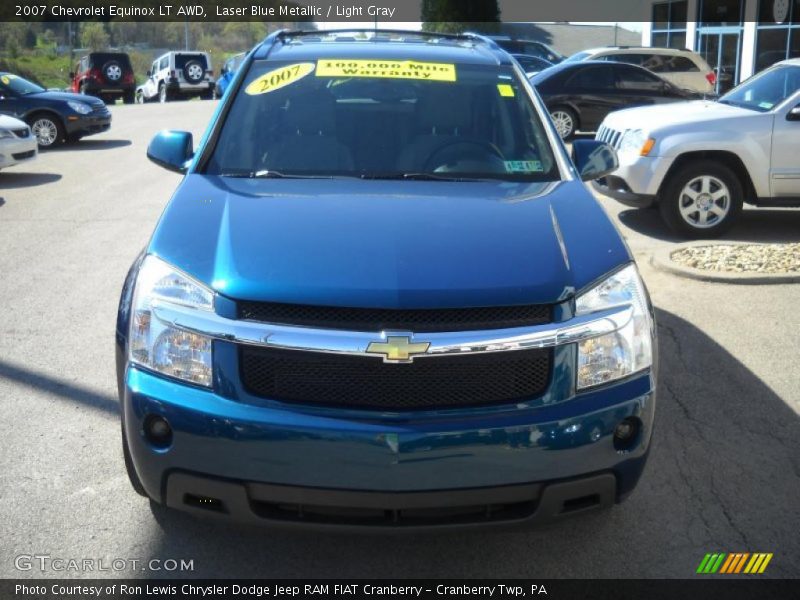 Laser Blue Metallic / Light Gray 2007 Chevrolet Equinox LT AWD