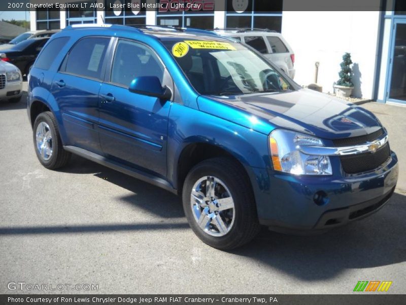 Laser Blue Metallic / Light Gray 2007 Chevrolet Equinox LT AWD
