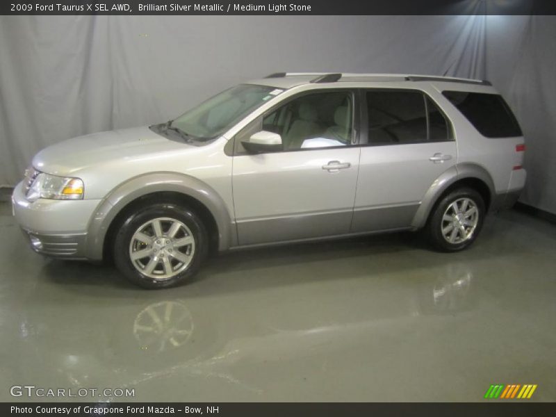 Brilliant Silver Metallic / Medium Light Stone 2009 Ford Taurus X SEL AWD