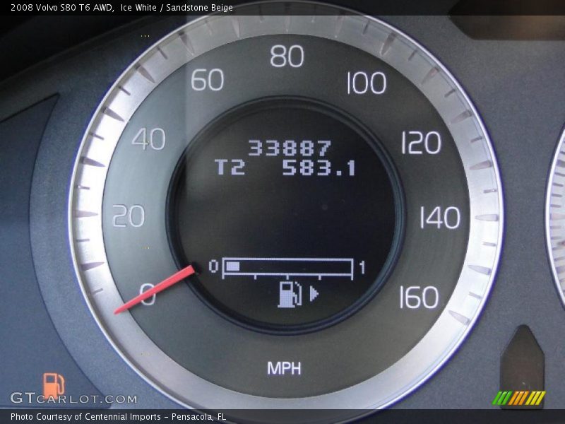 Ice White / Sandstone Beige 2008 Volvo S80 T6 AWD