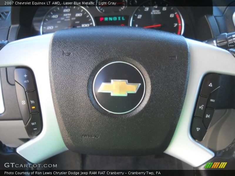 Laser Blue Metallic / Light Gray 2007 Chevrolet Equinox LT AWD