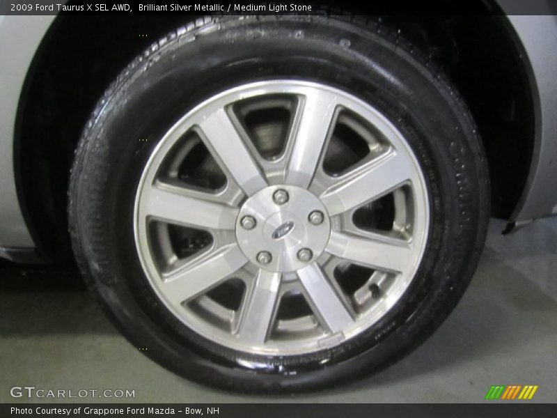 Brilliant Silver Metallic / Medium Light Stone 2009 Ford Taurus X SEL AWD