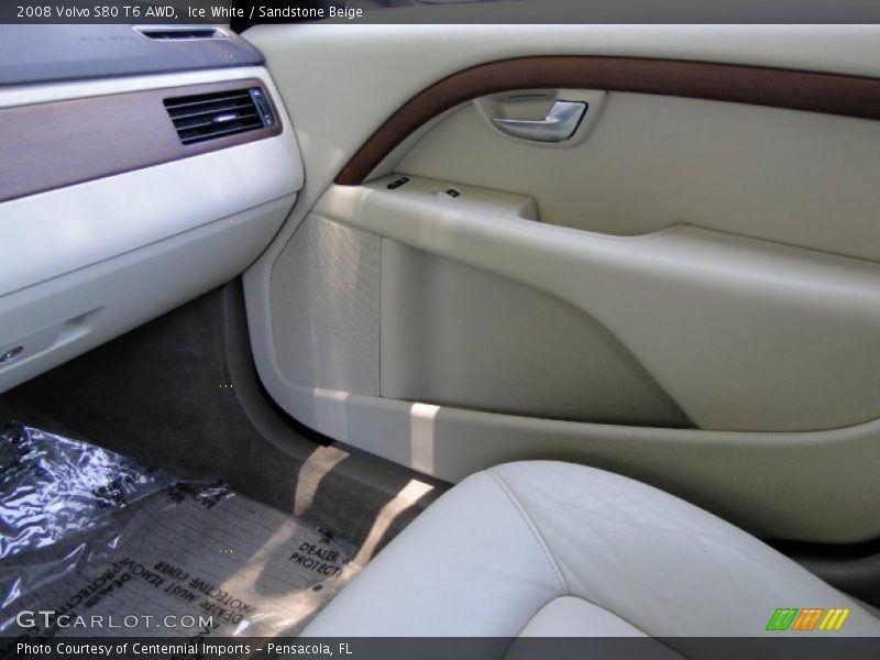 Ice White / Sandstone Beige 2008 Volvo S80 T6 AWD