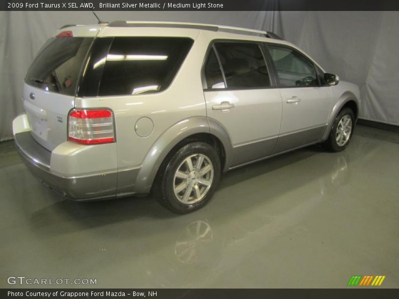 Brilliant Silver Metallic / Medium Light Stone 2009 Ford Taurus X SEL AWD
