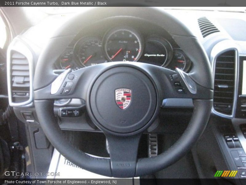 Dark Blue Metallic / Black 2011 Porsche Cayenne Turbo