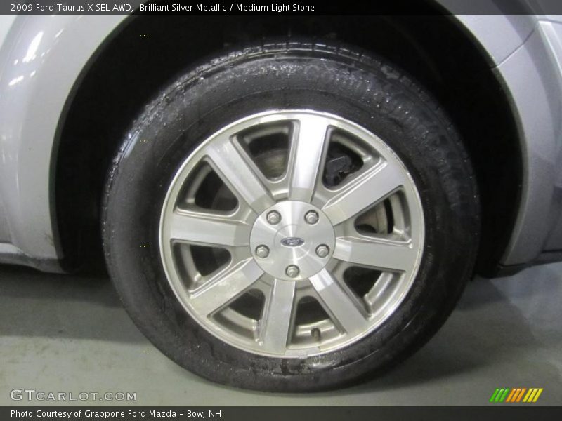 Brilliant Silver Metallic / Medium Light Stone 2009 Ford Taurus X SEL AWD