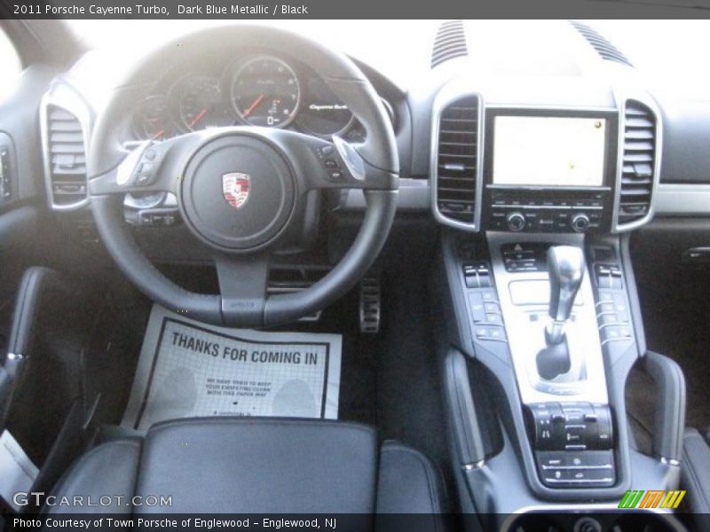 Dark Blue Metallic / Black 2011 Porsche Cayenne Turbo