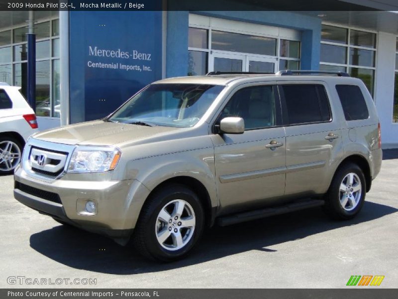 Mocha Metallic / Beige 2009 Honda Pilot EX-L