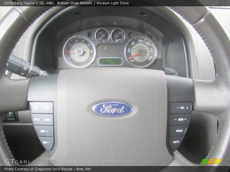 Brilliant Silver Metallic / Medium Light Stone 2009 Ford Taurus X SEL AWD