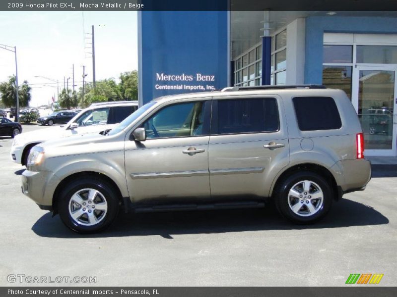 Mocha Metallic / Beige 2009 Honda Pilot EX-L