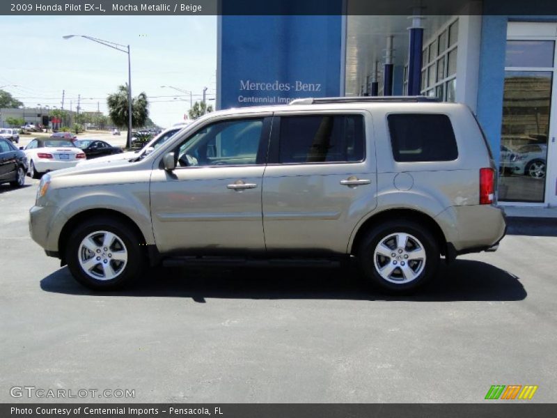 Mocha Metallic / Beige 2009 Honda Pilot EX-L