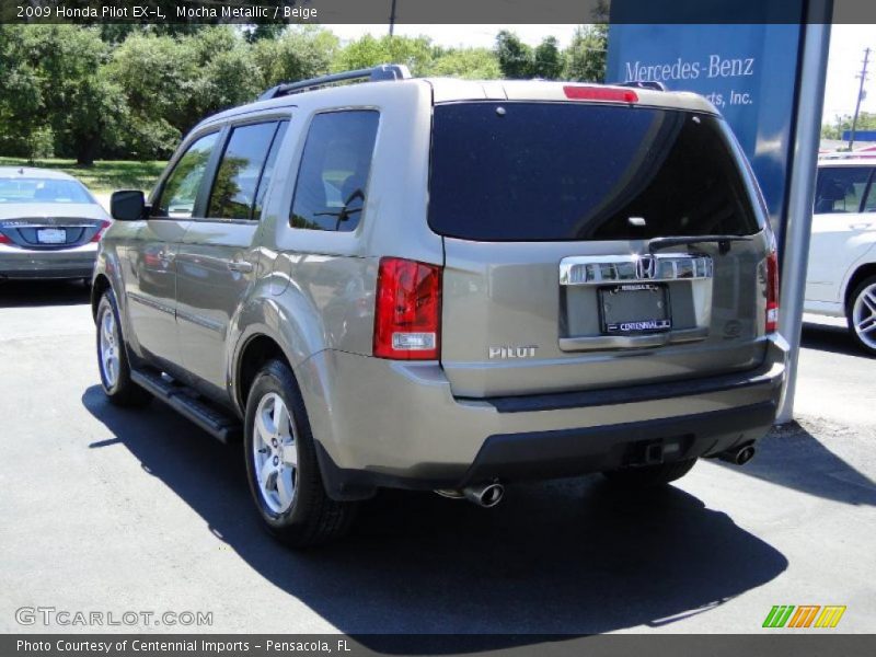 Mocha Metallic / Beige 2009 Honda Pilot EX-L