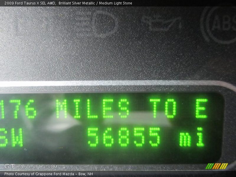 Brilliant Silver Metallic / Medium Light Stone 2009 Ford Taurus X SEL AWD
