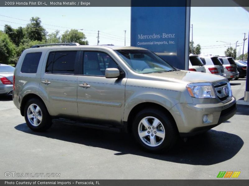 Mocha Metallic / Beige 2009 Honda Pilot EX-L