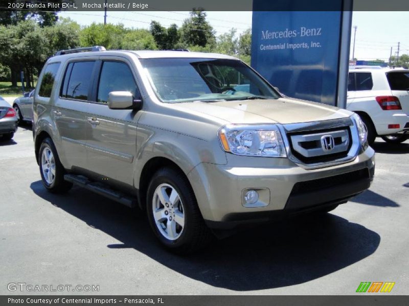 Mocha Metallic / Beige 2009 Honda Pilot EX-L