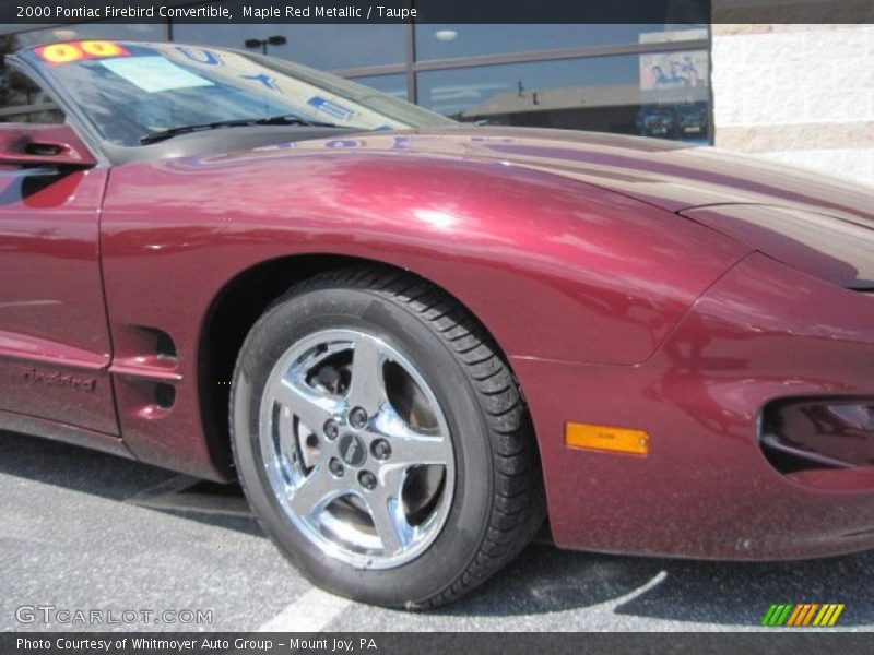 Maple Red Metallic / Taupe 2000 Pontiac Firebird Convertible