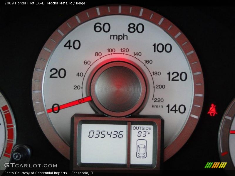 Mocha Metallic / Beige 2009 Honda Pilot EX-L