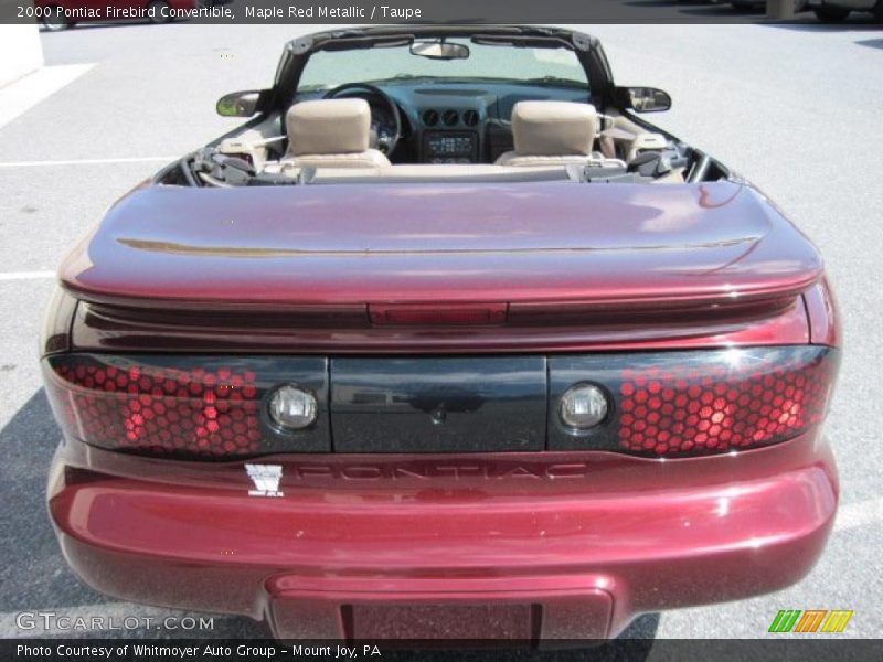 Maple Red Metallic / Taupe 2000 Pontiac Firebird Convertible