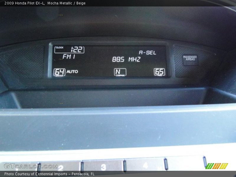 Mocha Metallic / Beige 2009 Honda Pilot EX-L