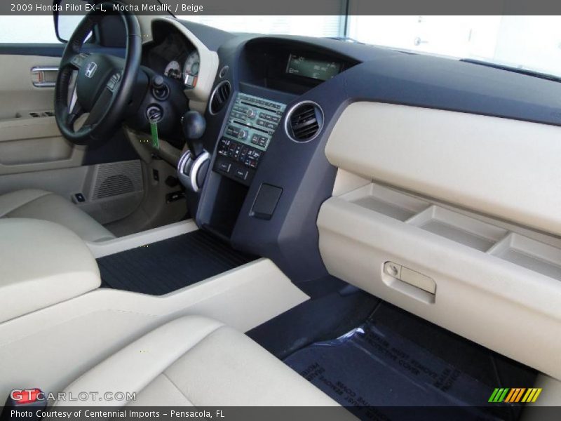 Mocha Metallic / Beige 2009 Honda Pilot EX-L