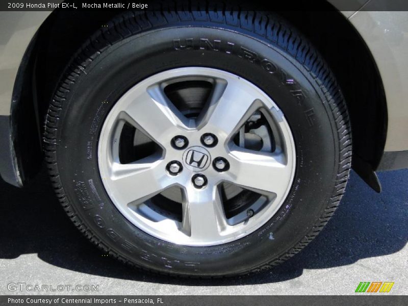 Mocha Metallic / Beige 2009 Honda Pilot EX-L