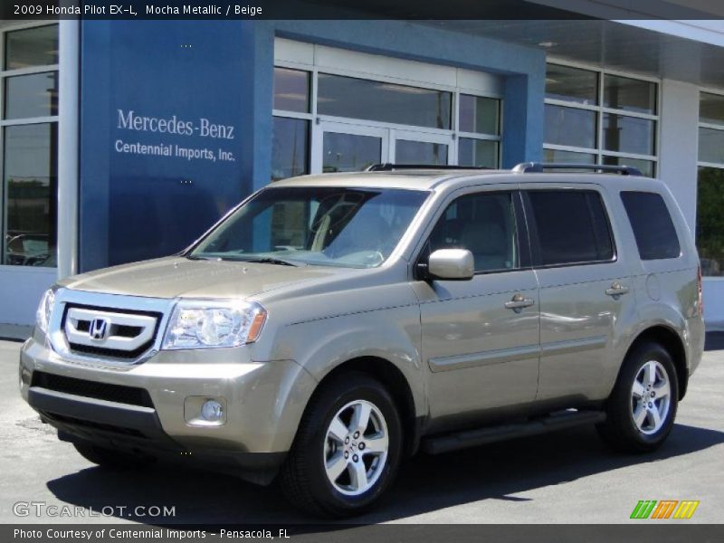 Mocha Metallic / Beige 2009 Honda Pilot EX-L