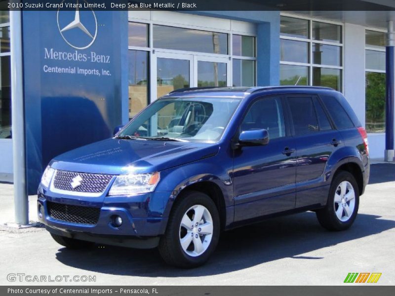 Deep Sea Blue Metallic / Black 2010 Suzuki Grand Vitara Limited